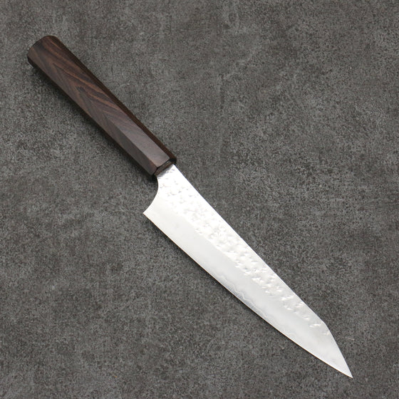 Yu Kurosaki Senko Ei SG2 Hammered Petty-Utility  150mm Ebony Wood Handle - Seisuke Knife