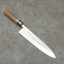  Tadafusa SLD Hammered Gyuto  240mm Burnt Walnut Handle - Seisuke Knife