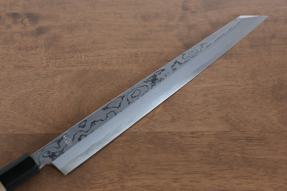 Kikuzuki Blue Steel No.1 Damascus Kiritsuke Yanagiba 270mm Magnolia Handle - Seisuke Knife