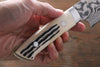 Takeshi Saji VG10 Black Damascus Gyuto Japanese Knife 240mm Cow Bone Handle - Seisuke Knife