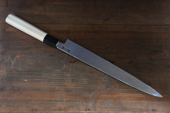 Sakai Takayuki Chef Series Silver Steel No.3 Yanagiba Magnolia Handle - Seisuke Knife