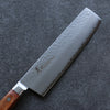 Sakai Takayuki VG5 Hammered Nakiri 180mm Brown Pakka wood Handle - Seisuke Knife