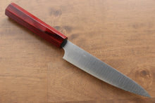  Kei Kobayashi R2/SG2 Petty-Utility Japanese Knife 150mm Red Lacquered Handle - Seisuke Knife