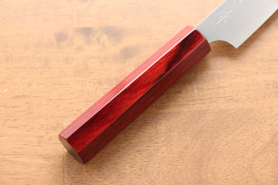 Kei Kobayashi R2/SG2 Petty-Utility 150mm Red Lacquered Handle - Seisuke Knife
