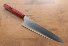  Kei Kobayashi R2/SG2 Gyuto Japanese Knife 240mm wtih Red Lacquered Handle - Seisuke Knife