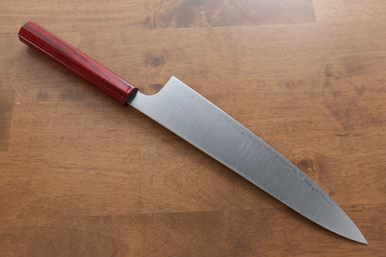 Kei Kobayashi SG2 Gyuto 240mm wtih Red Lacquered Handle - Seisuke Knife