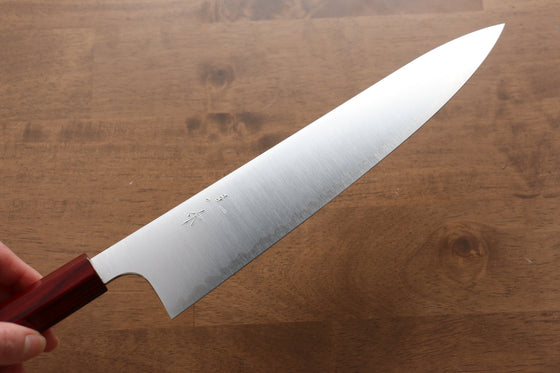 Kei Kobayashi R2/SG2 Gyuto 240mm wtih Red Lacquered Handle - Seisuke Knife