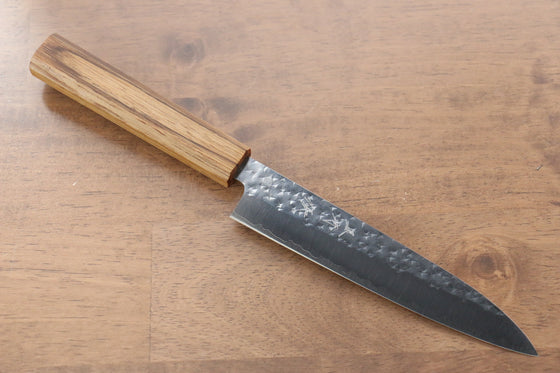Yu Kurosaki Senko R2/SG2 Hammered Petty-Utility 150mm Live oak Lacquered Handle - Seisuke Knife