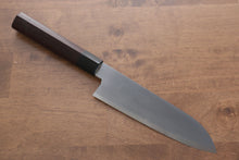  Jikko White Steel No.2 Santoku Japanese Knife 180mm Shitan Handle - Seisuke Knife