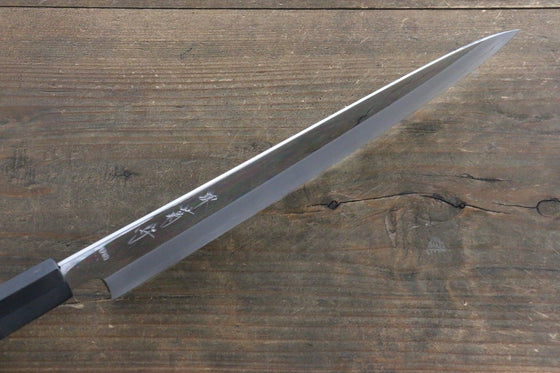 Kikumori VG10 Mirrored Finish Sujihiki Japanese Chef Knife 240mm with Ebony Handle - Seisuke Knife