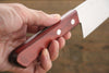Shigeki Tanaka VG10 17 Layer Damascus Hand Forged Japanese Chef's Santoku Knife 165mm - Seisuke Knife