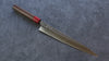 Yoshimi Kato Minamo R2/SG2 Hammered Sujihiki 270mm with Shitan & Red Pakka wood Handle - Seisuke Knife