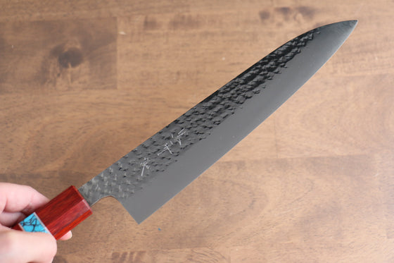 Yu Kurosaki Senko SG2 Hammered Gyuto 210mm Padoauk(ferrule: Turquoise) Handle - Seisuke Knife