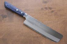  Kunihira VG1 Migaki Finished Usuba 165mm Blue Pakka wood Handle - Seisuke Knife