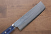 Kunihira VG1 Migaki Finished Usuba Japanese Knife 165mm Blue Pakka wood Handle - Seisuke Knife