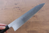 Jikko Honyaki White Steel No.3 Kasumitogi Gyuto 240mm Ebony Wood Handle - Seisuke Knife