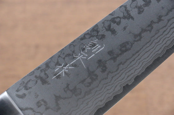 Kunihira Sairyu VG10 Damascus Santoku 170mm Blue Pakka wood Handle - Seisuke Knife