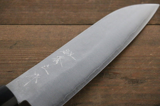 Shigeki Tanaka Silver Steel No.3 Nashiji Finish Santoku Japanese Chef Knife 165mm - Seisuke Knife
