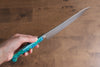 Yu Kurosaki Senko Ei SG2 Hammered Gyuto 210mm Blue Green Acrylic Handle - Seisuke Knife