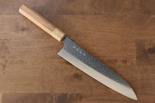  Makoto Kurosaki SPG2 Hammered(Maru) Gyuto Japanese Knife 210mm Cherry Blossoms Handle - Seisuke Knife