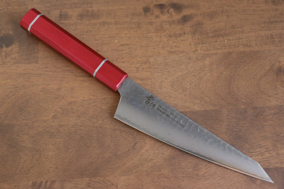 Sakai Takayuki VG10 33 Layer Damascus Sabaki 180mm Live oak Lacquered (Kouseki) Handle - Seisuke Knife