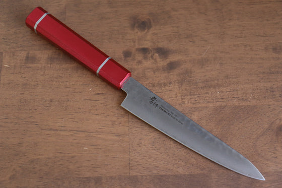 Sakai Takayuki VG10 33 Layer Damascus Petty-Utility 150mm Live oak Lacquered (Kouseki) Handle - Seisuke Knife