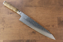  Takeshi Saji R2/SG2 Hammered (Maru) Gyuto Japanese Knife 240mm with Chinese Quince Handle - Seisuke Knife