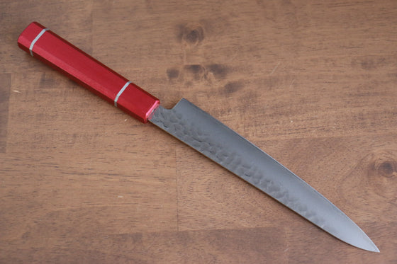 Sakai Takayuki VG10 33 Layer Damascus Petty-Utility 180mm Live oak Lacquered (Kouseki) Handle - Seisuke Knife