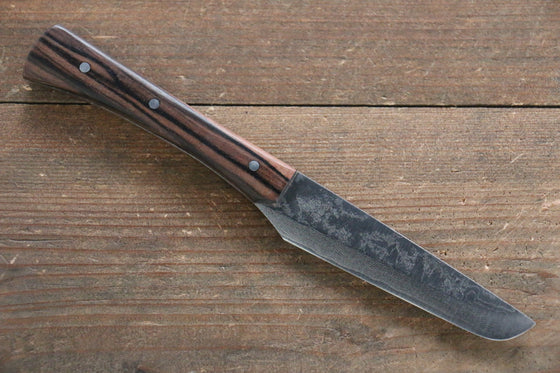 Ogata VG10 Damascus Mini Japanese Knife 90mm with Ebony Wood Handle - Seisuke Knife