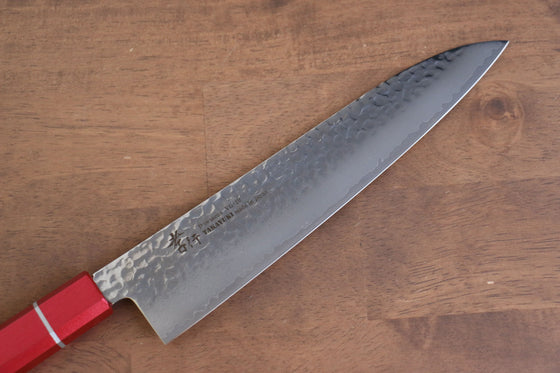 Sakai Takayuki VG10 33 Layer Damascus Gyuto  240mm Live oak Lacquered (Kouseki) Handle - Seisuke Knife