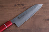 Sakai Takayuki VG10 33 Layer Damascus Santoku 170mm Live oak Lacquered (Kouseki) Handle - Seisuke Knife