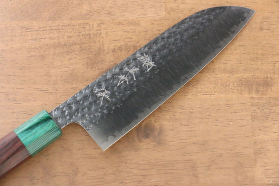 Yu Kurosaki Senko SG2 Hammered Santoku 165mm Shitan Handle - Seisuke Knife