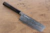 Makoto Kurosaki VG10 Damascus Nakiri 170mm with Ebony Wood Handle - Seisuke Knife