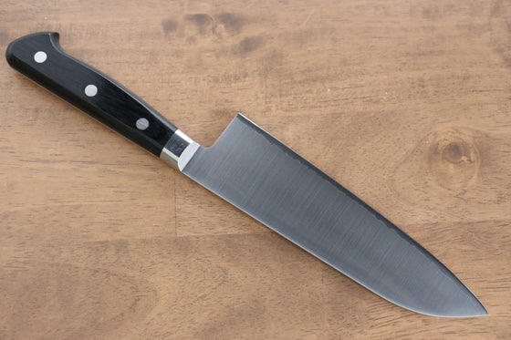 Takamura Knives VG10 Migaki Finished Santoku 170mm with Black Pakkawood Handle - Seisuke Knife