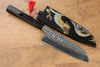 Yu Kurosaki Senko SG2 Hammered Dragon Chinkin Santoku 165mm Lacquered Handle with Sheath - Seisuke Knife
