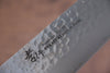 Sakai Takayuki VG10 33 Layer Damascus Kengata Gyuto 190mm Live oak Lacquered (Kouseki) Handle - Seisuke Knife