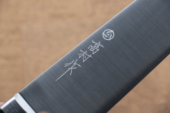 Takamura Knives VG10 Migaki Finished Santoku 170mm with Black Pakkawood Handle - Seisuke Knife