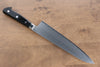 Takamura Knives VG10 Migaki Finished Gyuto 210mm with Black Pakkawood Handle - Seisuke Knife