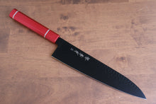  Sakai Takayuki Kurokage VG10 Hammered Teflon Coating Gyuto 240mm Live oak Lacquered (Kouseki) Handle - Seisuke Knife