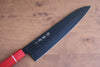 Sakai Takayuki Kurokage VG10 Hammered Teflon Coating Gyuto 240mm Live oak Lacquered (Kouseki) Handle - Seisuke Knife