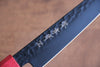 Sakai Takayuki Kurokage VG10 Hammered Teflon Coating Petty-Utility 150mm Live oak Lacquered (Kouseki) Handle - Seisuke Knife