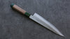 Seisuke Blue Super Hammered Gyuto 210mm with Walnut & Double Green Pakkawood Handle - Seisuke Knife