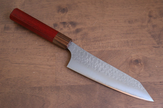 Yu Kurosaki Senko Ei R2/SG2 Hammered Bunka Japanese Knife 165mm Padoauk Handle - Seisuke Knife