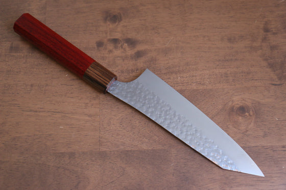 Yu Kurosaki Senko Ei R2/SG2 Hammered Bunka Japanese Knife 165mm Padoauk Handle - Seisuke Knife