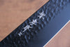 Sakai Takayuki Kurokage VG10 Hammered Teflon Coating Kengata Gyuto 190mm Live oak Lacquered (Kouseki) Handle - Seisuke Knife