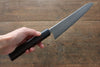 Ogata Silver Steel No.3 Damascus Black Finished Gyuto 210mm with Shitan Handle - Seisuke Knife