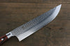 Sakai Takayuki VG10 33 Layer Damascus Butcher Japanese Knife 210mm Mahogany Pakka wood Handle - Seisuke Knife