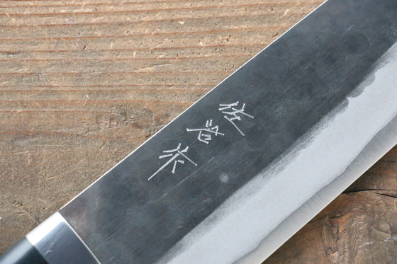 Takeshi Saji Blue Super Kurouchi Hammered Gyuto  270mm Black Micarta Handle - Seisuke Knife