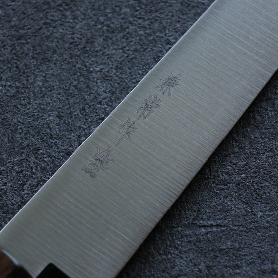 Kanetsune Ichizu VG10 Sujihiki 240mm Brown Pakka wood Handle - Seisuke Knife