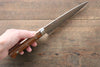 Takeshi Saji Blue Steel No.2 Colored Damascus Petty-Utility Japanese Knife 150mm Ironwood Handle - Seisuke Knife